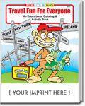 CS0585 Travel Fun for Everyone Coloring and Activity Book with Custom Imprint